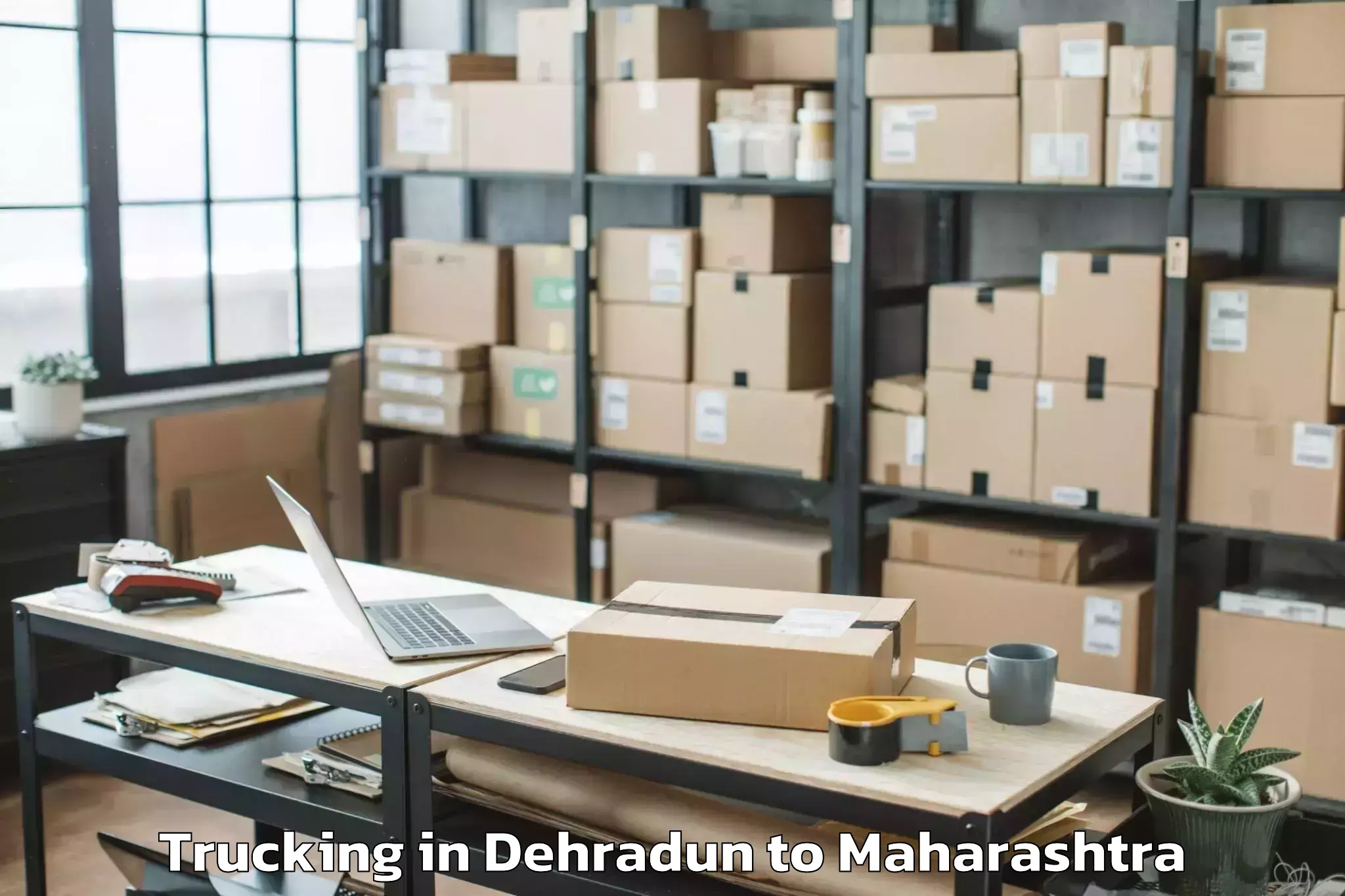 Top Dehradun to Nagothane Trucking Available